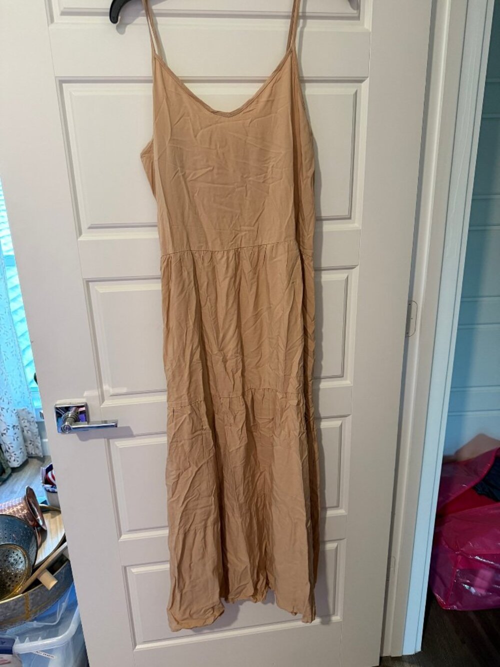 Arkitect Beige Maxi Dress with Adjustable Straps size L